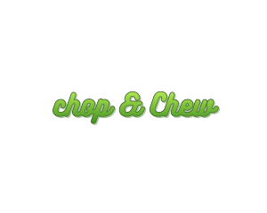 Green - Curly Green Gradient logo design