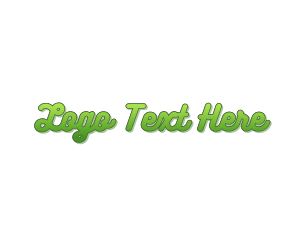 Twig - Curly Green Gradient logo design