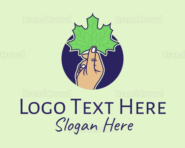 Maple Leaf Hand Logo