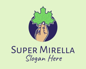 Maple Leaf Hand  Logo