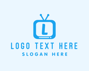 Tv - Television Video Vlog logo design