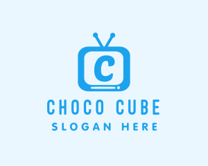 Vlog - Television Video Vlog logo design