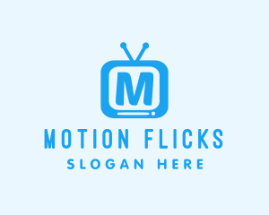 Television Video Vlog logo design