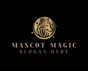 Mystic Wolf Animal logo design