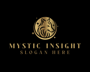 Mystic Wolf Animal logo design