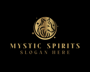 Mystic Wolf Animal logo design