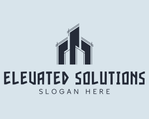 High Rise Condominium Infrastructure logo design