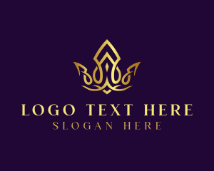 Pageant - Elegant Royal Queen Crown logo design