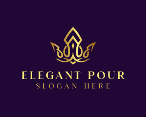 Elegant Royal Crown logo design