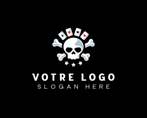 Cards - Skull Cards Casino logo design