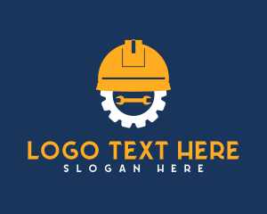 Construction - Engineering Hat Wrench Construction logo design