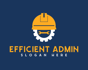 Administrator - Engineering Hat Wrench Construction logo design
