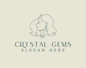 Elegant Lady Earring logo design