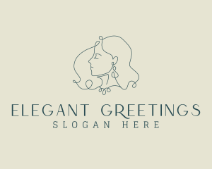 Elegant Lady Earring logo design