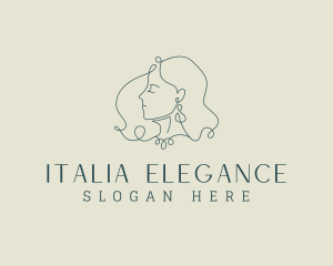 Elegant Lady Earring logo design