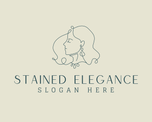 Elegant Lady Earring logo design