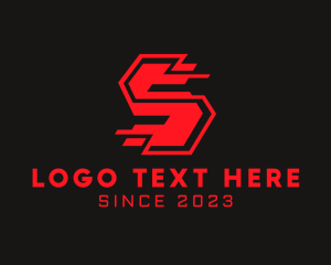 Hacker - Gaming Letter S logo design