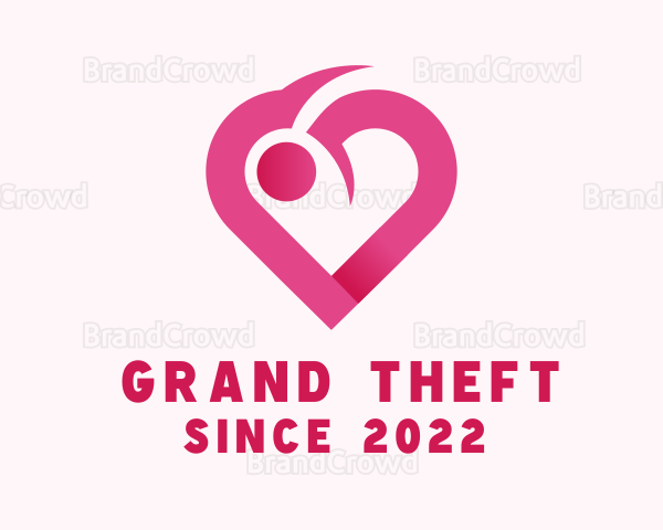 Heart Romantic Dating Logo
