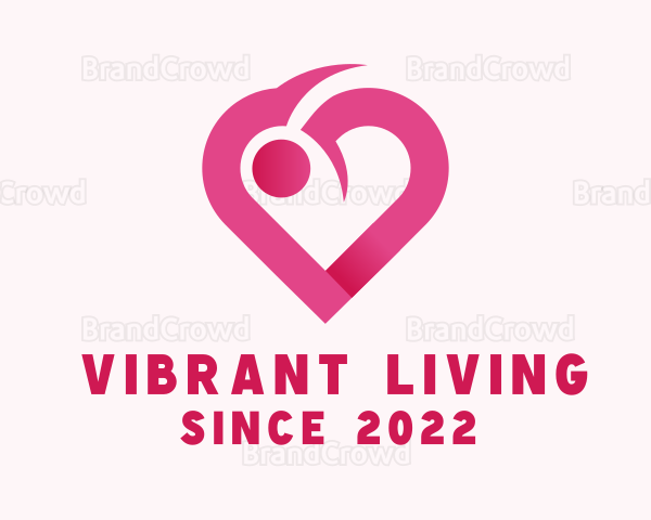 Heart Romantic Dating Logo