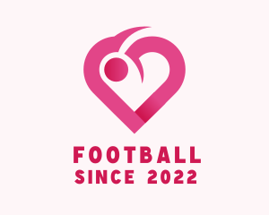 Caregiver - Heart Romantic Dating logo design