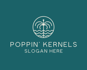 Tropical Water Fountain logo design