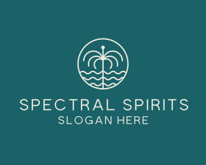 Tropical Water Fountain logo design