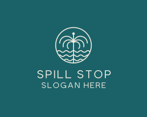 Tropical Water Fountain logo design