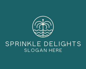 Sprinkle - Tropical Water Fountain logo design