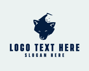 Domestic - Happy Dog Cat logo design