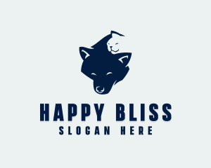 Happy Dog Cat logo design