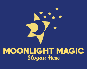 Nighttime - Night Sky Stars logo design