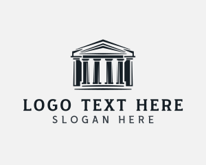 Pillar - Greek Architecture Pillar Column logo design