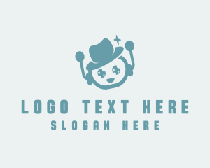 Toddler - Robot Hat Technology logo design