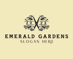 Gardening Landscape Scissors logo design