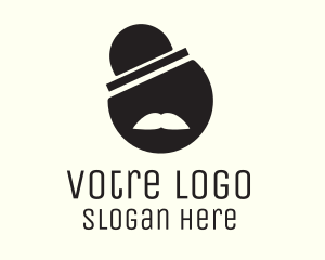 Black Man - Circle Sir logo design