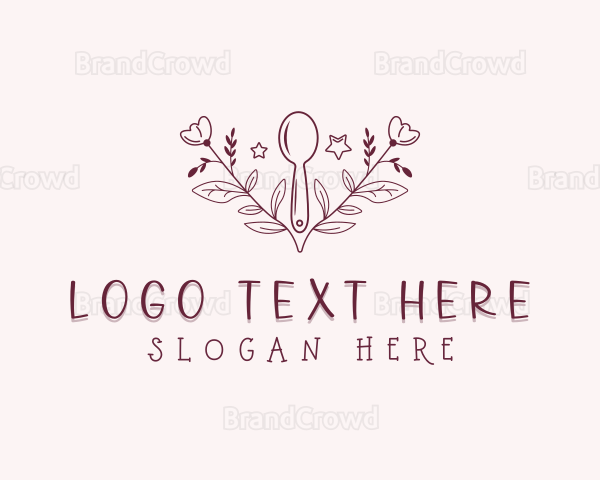 Flower Baking Spoon Logo