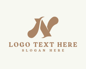 Luxury - Swoosh Brand Letter N logo design