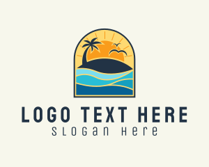 Islet - Tropical Beach Resort logo design