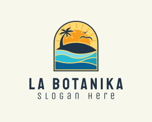 Beach - Tropical Beach Resort logo design