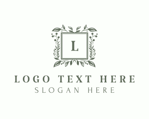 Frame - Floral Wreath Wedding Planner logo design
