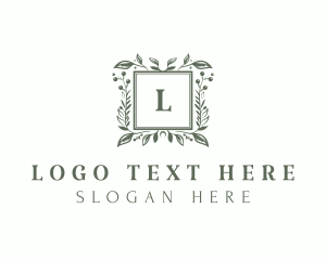 Floral Wreath Wedding Planner Logo