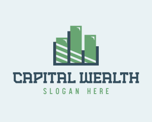 Capital - Chart Capital Asset Building logo design