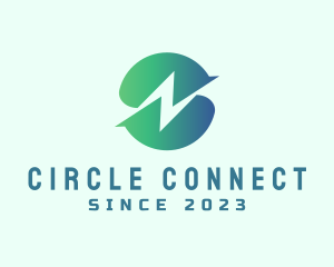 Circle - Thunder Circle  Letter N logo design