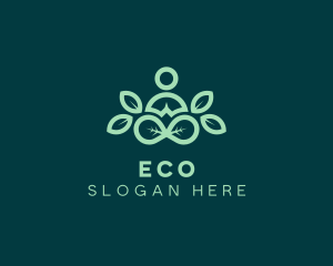 Spa - Leaf Yoga Meditation logo design