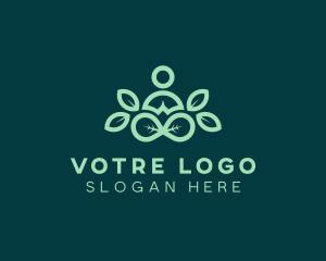 Yogi - Leaf Yoga Meditation logo design