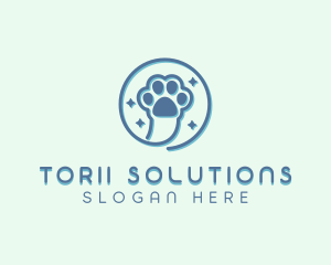 Pet Vet Paw logo design