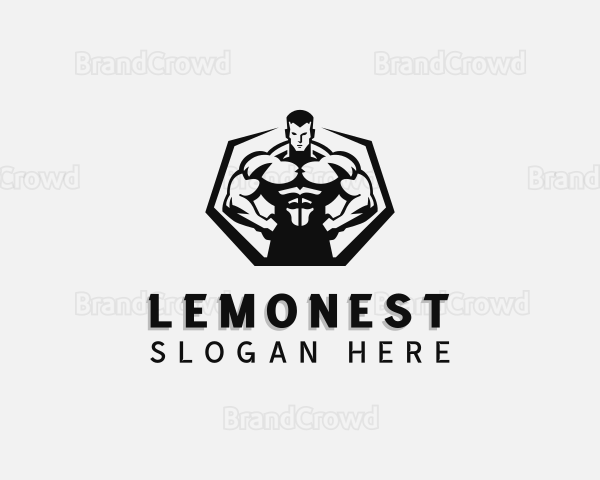 Muscular Workout Trainer Logo