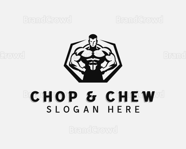 Muscular Workout Trainer Logo