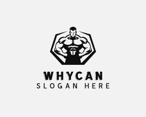Bodybuilder - Muscular Workout Trainer logo design