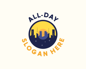Skyline Day Night logo design